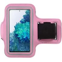 Pink Sports Armband compatible with Samsung A10-A20-A40-A41-S10-S20-S21 5G-S22 5G - Adjustable Protection Running Sport Gym Phonillico® rožinė