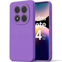 Case for Xiaomi Redmi Note 14 Pro 5G (not for 4G) - Matte Purple Liquid Silicone - E.F.Connection®