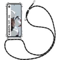 Case for Xiaomi 12T - 12T Pro - Reinforced Shockproof TPU Protection with Black Lanyard