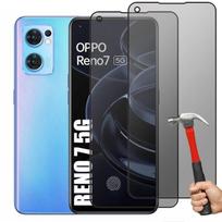 Tempered Glass Anti-Spy Screen Protector for OPPO Reno 7 5G - Black