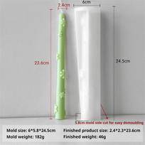 Reljefinis gėlių juostos žvakės formos 3D silikoninė žvakių muilo forma aromaterapijos dekoravimui DIY rankų darbo dovanų įrankiai De Silicona