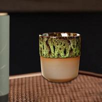 Porcelianinis Kung Fu arbatos puodelis, kavos puodelis 150 ml ir šaltas arbatos puodelis Yerba Mate kapučino, pienui žalia