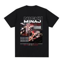 2023 Nicki Minaj New Music Album Red Buby Da Sleeze T Shirt Vintage Hip Hop Casual T-Shirt Unisex Women Cotton Oversized T-shirts L