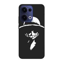 Maniacase Case For Oppo Reno 13 5g Monkey D. Luffy black and white