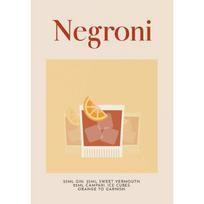 Retro Cocktail Alcohol Drink Poster Aperol Spritz Espresso Martini Canvas Printing Wall Art Vintage Bar Recipe Kitchen Decor 21cm×30cm NoFrame