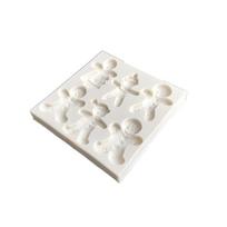 Christmas Silicone Mold 6 Gingerbread Man Different Snowman Shape Chocolate Molds Cookie Mold