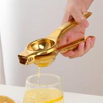 Premium Quality Metal Lemon Lime Squeezer Manual Press Juicer One Size auksas
