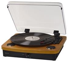 Denver VPL-230 - Record player with built-in speakers, Bluetooth, USB and SD and MP3 card slot, walnut, Denver ruda