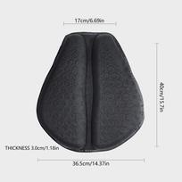 Motociklo sėdynės pagalvėlė Neslystanti Motociklo pripučiama 3D oro pagalvėlė Slėgio mažinimas Važiavimo sėdynės paminkštinimas Motociklo priedai juoda