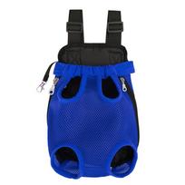 Adjustable Cat Carrier Bag Pet Double Shoulder Backpack Portable Bag Outdoor Travel Camping Hiking Cat Bag Dog Bag M mėlyna