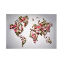 Map Theme Series Background Fabric-World Map,Art Prints Posters Travel Supplies,for Classroom,Home,Office,Classroom Decor 59*42cm