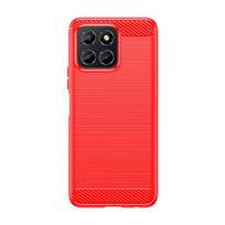 For Cover Huawei Honor X6 Case For Honor X6 Capas New Phone Back Shockproof Bumper Soft TPU Carbon Fiber Cover For Honor X 6 X6 For Honor X6 raudona