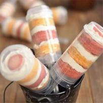 2 Pack Baking DIY Cake Pusher Tube Ice Cream Pusher Bucket Kitchen Accessories Tools Silicone Mold