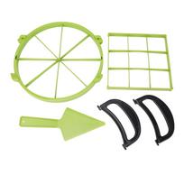 Cake Portion Divider Set Plastic Equal Slicing Tool with Handles for Dividing Round and Square