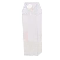 Milk Carton Water Bottle Large Capacity Sealed Leakproof Food Grade PP Plastic Rectangle