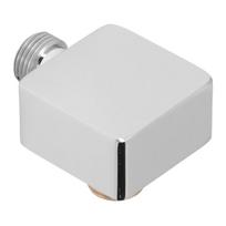 Quadrate Shower Elbow Chrome Finish Wall Mounted G1/2 Full Copper Male Female Universal Wall Elbow