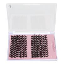 144 kuokštelių pasvirų blakstienų priauginimo rinkinys 10–16 mm individualių blakstienų priauginimo rinkinys su 8 ml blakstienų klijais juoda