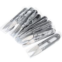 12Pcs Spring Yarn Scissors SK5 High Carbon Steel UShaped CrossStitch Thread DIY Clipper