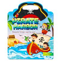 Pirate Harbor Quiet Book Parent-Child Interactive Laser Cover Repeated Paste Portable Jelly Sticker