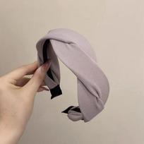 PROLY New Fashion Women Headband Wide Side Braided Hairband Solid Color Turban Solid Color Headwear Adult Hair Accessories