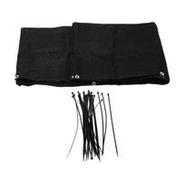 9.84x2.95ft HDPE Garden Privacy Net Easy Installation Large Size  Black Balcony Privacy Screen Cover Windscreen Mesh Shade