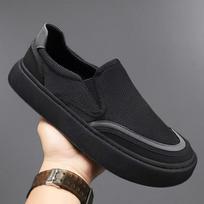 Summer new men's mesh breathable thick-soled one-pedal simple trend board shoes sandals sports and leisure men's shoes 39 juoda