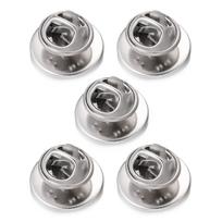 5pcs Butterfly Pin Backs and Tie Tacks for Lapel Pins Stainless Steel Brooch Base Cabochon Holder Bezel Jewelry Supplies 10