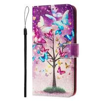 Atslenkiamas odinis dėklas Fundas Honor 200 Smart dėklas animacinio rašto piniginės viršelis Honor 200 Smart Honor200 Pro 200 Lite Coque for Honor 200 pink