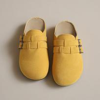 Shoes matte flat bottom one pedal soft sole soft surface fashionable and comfortable ugly and cute retro women's single shoes 35 geltona