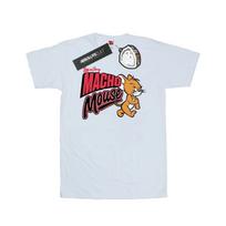 Tom And Jerry Mens Macho Mouse T-Shirt S balta