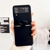 Dėklas Samsung Galaxy Z Flip 6 5 4 3 2 1 oficialus skysto silikono dėklas su piršto žiedu smūgiams atsparus dangtelis ForZ Flip 5 minkšti dėklai For Galaxy Z Flip 4