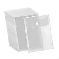 20 Pieces Stamp and Die Storage Pockets 5.1x7.1inch Scrapbooking Envelopes for Paper Card white