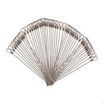 Pasidaryk pats žvejybos masalų rinkinys su nerūdijančio plieno viela ešeriams ir lydekoms 50Pcs gray