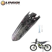 LINGQI RACING Water Transfer Carbon Fiber Wheel Fender Rear Mudguards For Light Bee X S Electric Dirt Bike Modified Parts violetinė