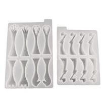 2 vnt. 3D šachmatų figūrėlės dervos liejimo formelės rinkinys 3D šachmatų šaškių epoksidinė forma Tarptautinių šachmatų formelės rinkinys Dervos meno amatai 1 gryna
