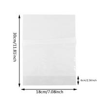 Large Bread Bags with Ties 100pcs Clear Bulk Bread Bags for Homemade Bread Plastic Bakery Bags Clear Bread Loaf Packing Bags As picsture