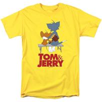 Tom And Jerry  Park Bench  T-Shirt - Adult, Child 2XL