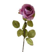 Realistic Artificial Rose Flower with Long Stem Fake Rose Bouquet for Valentine's Day Home Wedding Centerpiece DIY Bridal violetinė