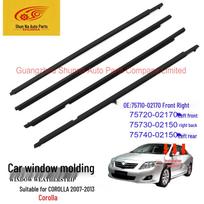 Toyota Corolla Išorinė durų stiklo sandarinimo juosta, 75710-02170 ir 75730-02150 Left Rear Door
