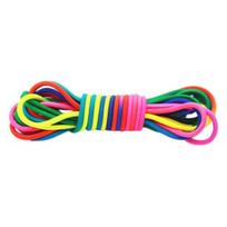 Jump Rope Adjustable Bright Color Highly Elastic Portable Wear Resistant Interactive Game Polyester Jump Rope Rubber Band Toy Fitness Equipment for 5m