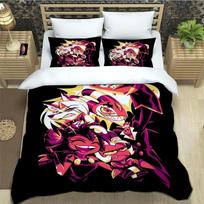 Anime Duvet Cover Pillowcase Bedding Set H-Helluva Boss Adult Boy Girl Bedroom Decoration Children Single Double Large Size 135x200cm