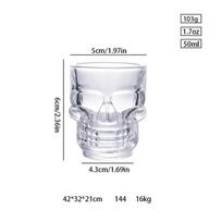 150-201ML Glass Cup for Tiki Creative Elk Cute Reindeer Mug Wine Beer Water Juice Milk Glasses Drinkware Shot Cups New Year Gift Glass
