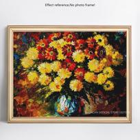 Deimantinė tapyba Kalnų krištolinio akmens deimantiniu siuvinėjimu gėlių kryželiu 20X30CM yellow
