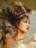5D „pasidaryk pats“ deimantinis paveikslas „Egipto grožio karalienė“ rankų darbo deimantų siuvinėjimas mozaikos namų dekoras 20X30CM