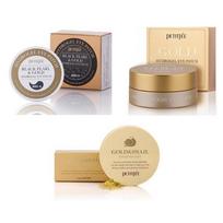 Petitfee Black Pearl + Gold & Snail + Gold Hydrogel akių pleistrų rinkinys (3 vnt.)