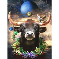 Pilnas 5D „pasidaryk pats“ deimantinis paveikslas animacinis filmas „Žvaigždynas“ „Bull“ siuvinėjimas kryželiu namų dekoras Rankų darbo 25x30cm beige