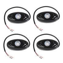 4 vnt Rock Lights 4-pod, skirtas JEEP visureigio sunkvežimio UTV keturračio valties apatinis apšvietimas (žalias) mėlyna