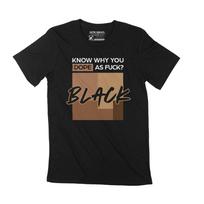 Ultrabasic Vyriški grafiniai marškinėliai Žinokite, kodėl tu Dope BLM Black Lives Matter marškinėliai XS juoda