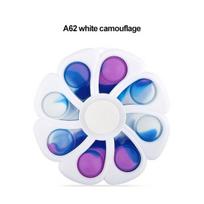 Squeeze Fidget Spinner Kids Toys ABS Colorful Gyro Toys Relief Stress Educational Finger Tip Toys For Children Adults Gift white
