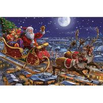 Santa Claus DIY 5D Diamond Painting Full Round Drill Christmas Diamond Embroidery Cross Stitch Christmas Gift Home Decor Full Round 15x20CM gray